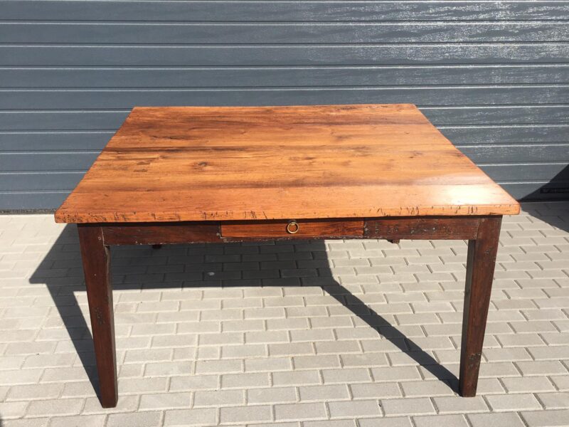 Rustykalny Stół Lite Drewno Po Renowacji Blatu [ 1.900 zł ]