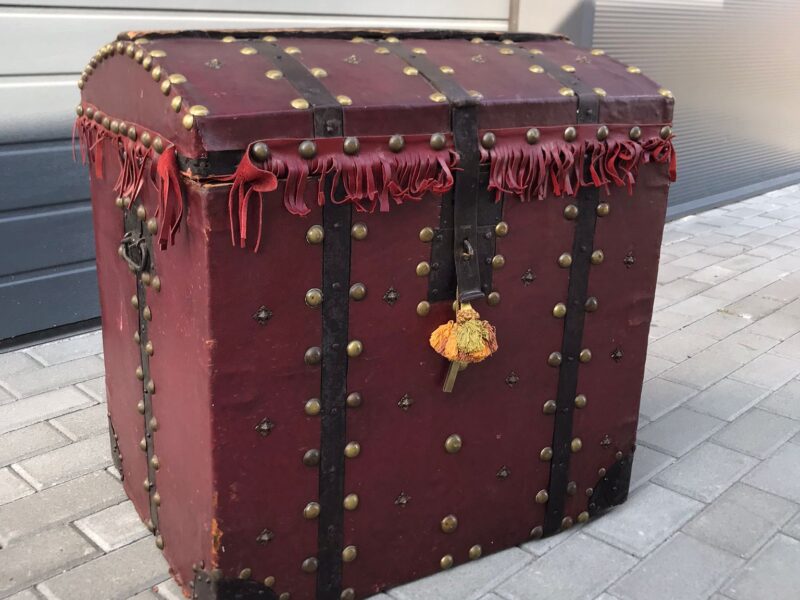 Francuski Kufer Na Kapelusze Vintage Paryż [ 950 zł ]