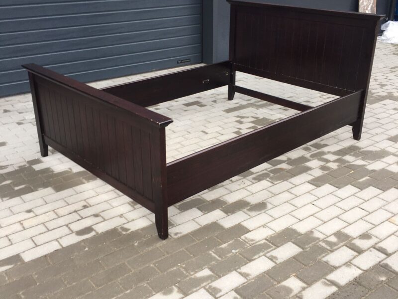 Dwuosobowe Drewniane Łózko Vintage [ 890 zł ]