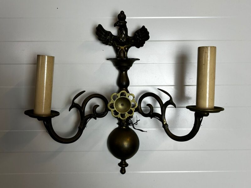 Mosiężny Kinkiet z Orzełkiem [ 350 zł ]